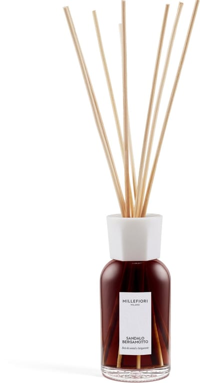 Millefiori Milano - Geurstokjes 250 ml - Sandalo Bergamotto - 4 tot 5 maanden