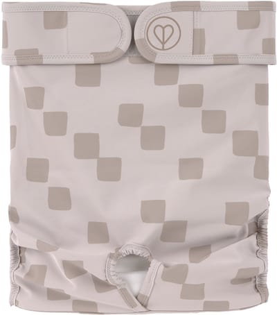 Palopa Dierenluier / Hondenluierbroekje Glan Checkerboard taupe XS