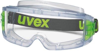 Veiligheidsbril Transparant met UV-Bescherming - Groen Montuur - Helder Zicht - Lang Comfortabel Dragen - Uvex Ultravision