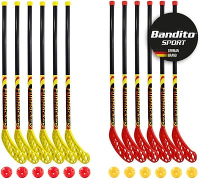 Kinder FunHockey Rackets Set - Lichte Sportieve Spelmatten voor Binnen en Buiten