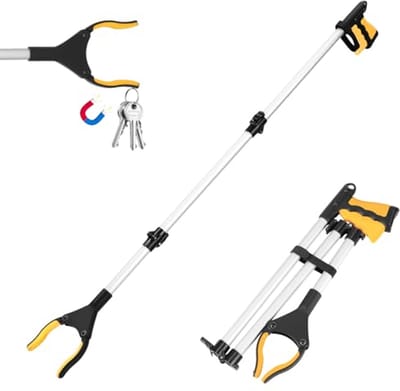 Vuilnisgrijper 110 cm - Robuuste, Inklapbare Grijper voor Ouderen - 360 Graden met Magnetische Punten
