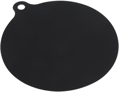 EXCITAT Inductie beschermer - Inductiekookplaatbeschermer - Brandveilig - Krasbestendig - 22 cm - Siliconen - Zwart