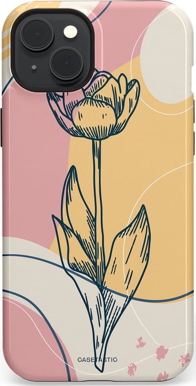 Casetastic Hoesje Geschikt voor Apple iPhone 15 Plus Magsafe - Stijlvolle Beschermende Duo-layer Case - Zachte tulp