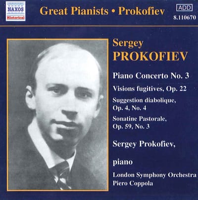 Sergey Prokofiev, London Symphony Orchestra, Piero Coppola - Prokofiev: Piano Concerto No. 3|Visions Fugitives Op.22|Suggestio Diobolique|Sonatine Pastorale (CD)