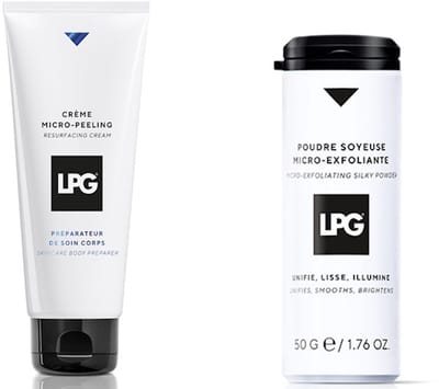 LPG - Endermologie - huidverzorging - combipack - micro-peeling resurfacing cream + silky powder - 1x200 ml + 1x50 gram