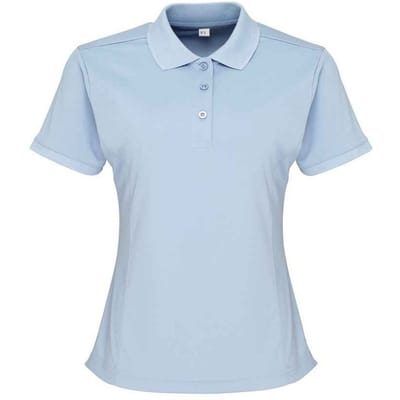 Premier Dames/Dames Coolchecker Poloshirt (Lichtblauw)