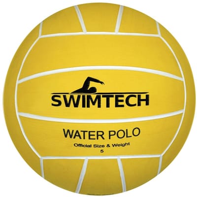 SwimTech waterpolobal 4 geel/zwart