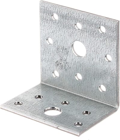 Hoekverbinder - Versterkingshoek - Houtverbindingen Maken - Sendzimir Verzinkt - 40x60x60mm - staal