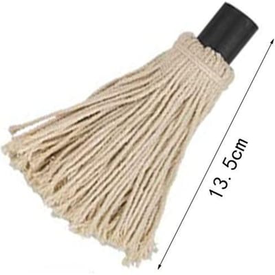 Buiten BBQ Inkwastkwasten BBQ Barbecue Grill Invetmop Rubber Houten Handvat BBQ Bakken Dompelkwast op Oliekwast Gereedschapsset beige