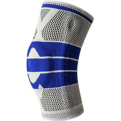1 stuks kniebeschermers voor gewrichtscompressie kniebeschermer ondersteuning voor mannen vrouwen sport kniebeschermers volleybal dansen kniebeschermer sport kniebrace grijs