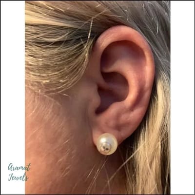 Aramat Jewels | Oorbellen | Unieke Stalen Parel Oorbellen | Sterretjes Regenboog | |10mm | Staal | Kinderen, Volwassenen | Verkleurd niet