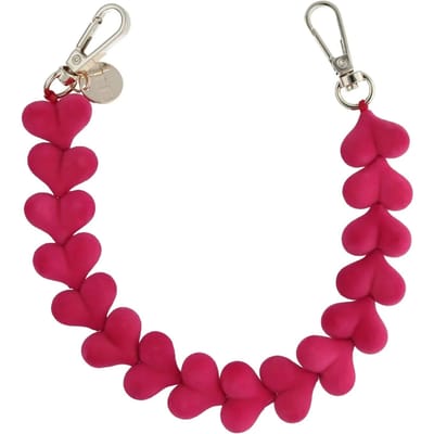 123watches Telefoonkoord Fluwee - roze - zilver - Geschikt voor iPhone en andere smartphones