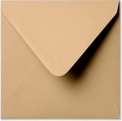 Envelop 14 X 14 Kraft Bruin, 60 stuks