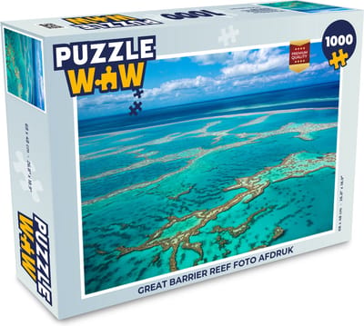 Puzzel Great Barrier Reef foto afdruk - Legpuzzel - Puzzel 1000 stukjes volwassenen