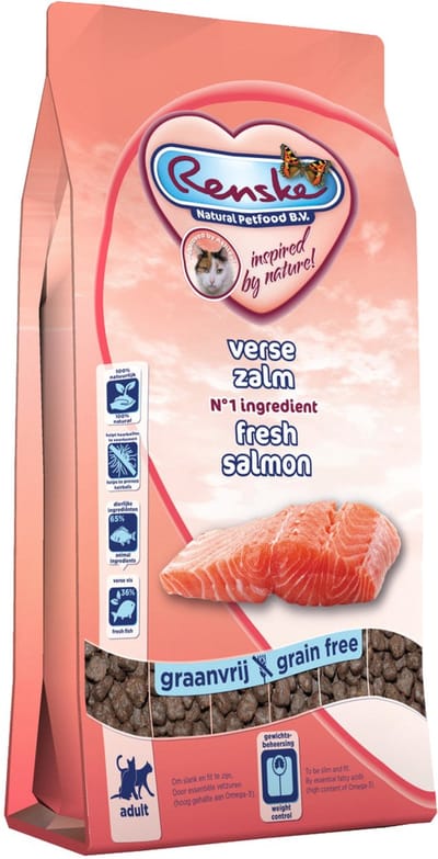Renske Kat Adult Verse Zalm - Kattenvoer - 400 g