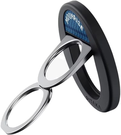 PITAKA MagEZ Grip 3 - Magnetische Vinger Ring Houder - Compatibel met MagSafe - Opvouwbare Kickstand Standaard Smartphone - Telefoon Grip Moonrise
