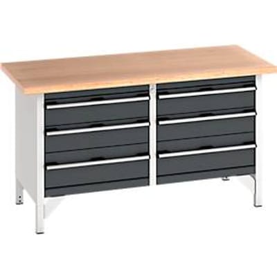Werkbank met kast cubio KW-1578-2.5