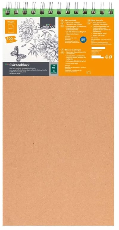 Crelando Schetsblok A4 - 100 Vellen - 90 gsm - Zuurvrij papier