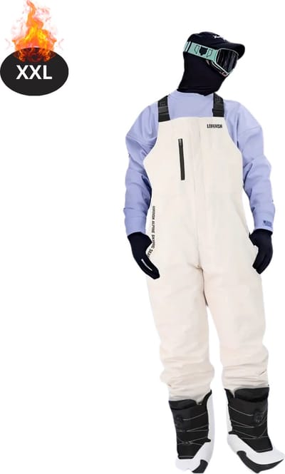 Bovista Skipak - SkiBroek - Skijas - Ski Suit - Wintersport - Heren - 2-Delig - Beige- Maat XXL
