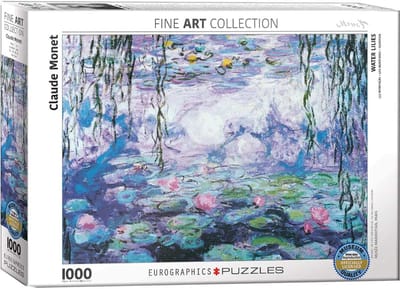 empireposter Zeerozen van Claude Monet - 1000 stukjes puzzel formaat 68 x 48 cm