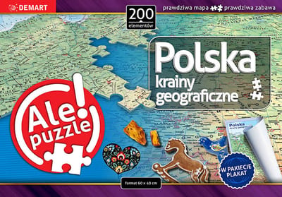 Puzzle 200 Polska Krainy geograficzne - Puzzel 200 Polen Geografische gebieden