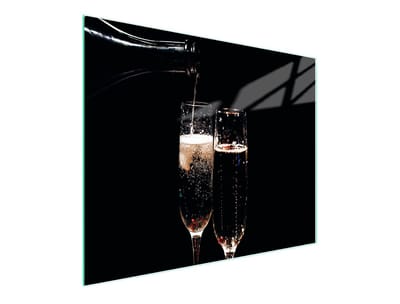 TMK ArtDeko Serie - Snijplank - 52x30 cm - Wijnmotief - Gehard Glas