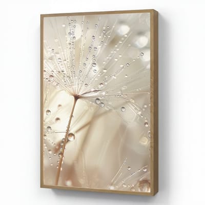 Wandlamp 60x90 cm - Oplaadbaar - Natuur - Bloemen - Druppels - Regen - Wandlampen binnen woonkamer - Slaapkamer lamp - Decoratieve nachtlamp - Vloerlamp draadloos