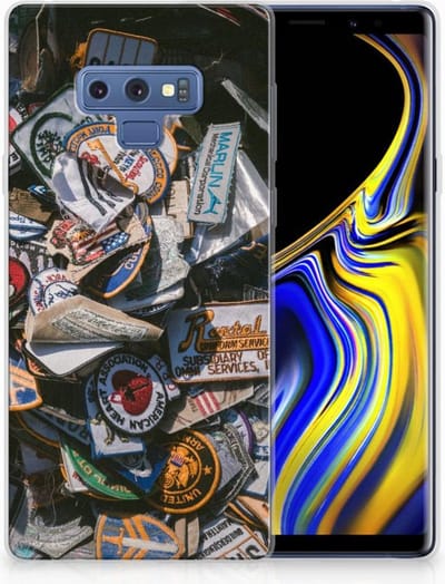 Samsung Galaxy Note 9 Siliconen Hoesje met foto Badges
