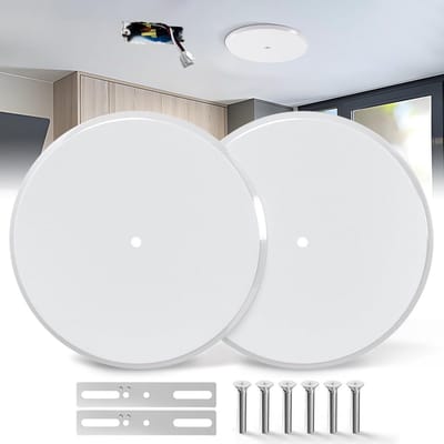 Metalen Plafondafdekplaat 5 Inch Blanco voor Ronde/Achthoekige Dozen