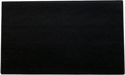 Meubelpoot zwart rechthoek 15 bij 5 cm en hoogte 9 cm van massief hout - Set van 4 stuks