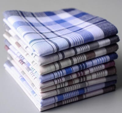 Set van 2 stuks Zakdoeken Design - 38 X 38 cm 100% katoen - Heren Zakdoeken - 2 stuks - Luxe Zakdoek -