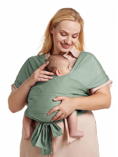 Unyqoos® Verstelbare draagdoek voor baby's met ademend luchtgaas en ergonomisch ontwerp