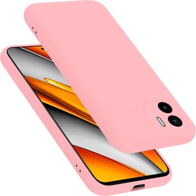 Cadorabo Hoesje geschikt voor Xiaomi RedMi A1 in LIQUID ROZE - Beschermhoes gemaakt van flexibel TPU silicone Case Cover