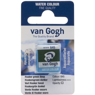 Peinture aquarelle van Gogh godet Vert Hooker Foncé 645 vert