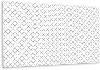 Tulup PVC Wandpaneel - Minimalistisch Patroon Vinyl Wandpaneel - 100 cm x 50 cm - Zwart en wit Wandpaneel Zelfklevend - 1 stuk - Wandpaneel Zelfklevend - Geometrisch Wandpaneel - Vinyl Wandpaneel - Plaktegels Keuken en Badkamer