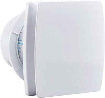 Afzuigventilator - Badkamerventilator Stille Ventilator - Luchtkwaliteit Verbeteren - Ultrastille Koperen Motor - 6 Inch - Wit