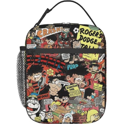 Beano 2 Geïsoleerde Lunchtas voor Vrouwen Kinderen Lekvrije Voedseldozen Thermische Lunchbox Tote One Size black