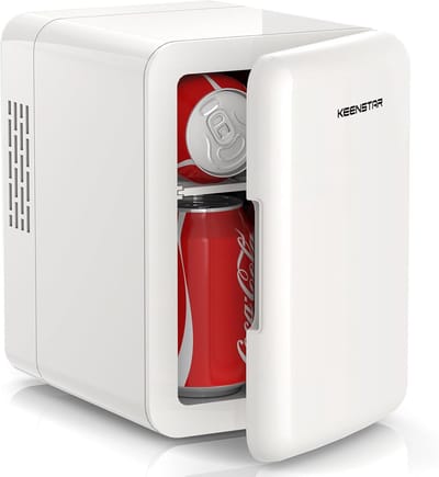 Draagbare Mini-koelkast 4L - Ideaal voor Thuis & Reizen - Persoonlijke Koelkast voor 6 Blikjes