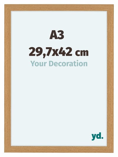 Your Decoration - Fotolijst A3 29,7x42 cm - MDF - Beuken - Como