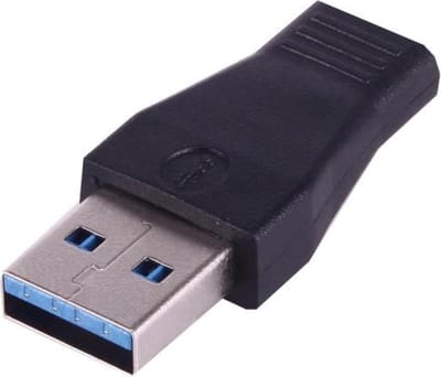 Jumalu USB 3.0 Male naar USB-C / Type-C 3.1 Vrouwelijke Converter - USB 3.0 naar USB-C Adapter - USB C naar USB Adapter | USB-C naar USB convertor | Opzetstuk | Office | USB 3.1 to USB-C HUB | PC | Laptop - Telefoon - Zwart