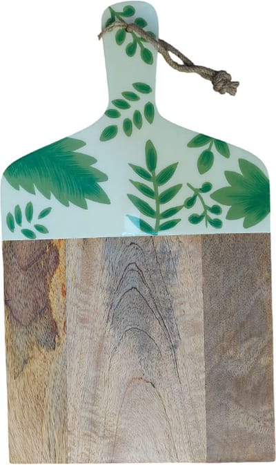 Floz Design houten serveerplank of snijplank - met print als keramiek - handbeschilderd en fairtrade - kwaliteit!