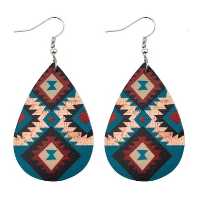 Jomide Oorhangers Retro Print - Zigzag - 2