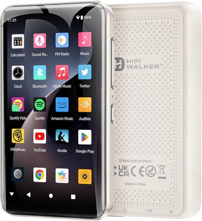 Android MP3-speler 80GB met Lossless HiFi Audio, Bluetooth, WiFi en 4 inch Touchscreen