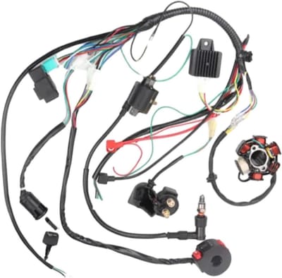 Ontsteking Spoel Kit - CDI Stator Kabelboom - Motor Starten - Verbeterde Efficiëntie - 5 Pinnen - Zwart