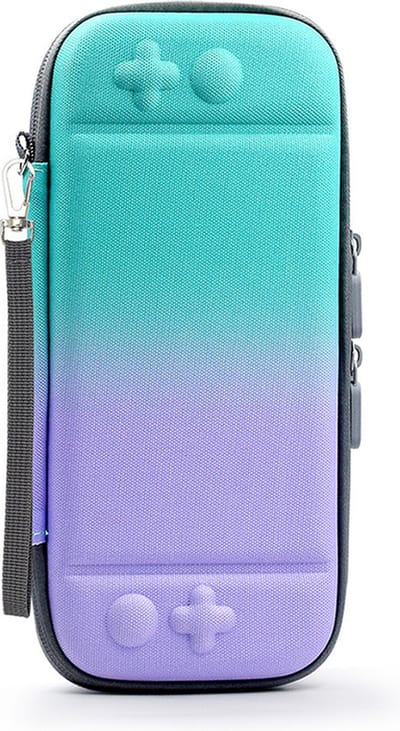 Switch case - Travel case - Blauw Paars - Nintendo Switch Accessoires - Geschikt voor Nintendo Switch