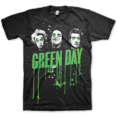 Green Day - Drips Heren T-shirt - L - Zwart