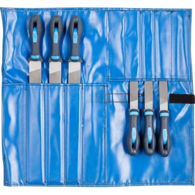 PFERD TOOLS 11800555 Werkplaatsvijlenset verschillende kappen in PVC-roltas Lengte 300 mm 1 stuk(s)