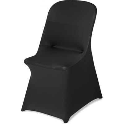 VEVOR stoelhoezen, 30 stuks, wasbare en afneembare stoelhoezen van polyester-spandex voor bruiloften, diners, banketten en restaurants, geschikt voor stoelen (46 x 50 x 86 cm), zwart