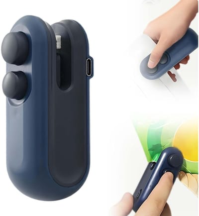 Sealmachine - Vacuümsealmachine - Vacumeermachine - vacuümmachines - Minisealmachine - Handbediende sealmachine - Kunststof - Blauw