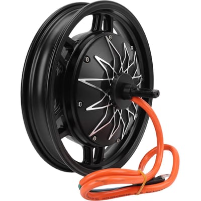 Moteur de moyeu de roue 14 pouces 48V 60V 72V 2000 5000W Haute Puissance Alliage d'Aluminium Moteur de moyeu sans balais pour moto électrique